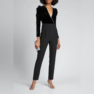 NWT Veronica Beard Cleo Velvet Jumpsuit Size 4